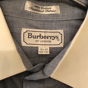 Blue Burberry’s of London French Cuff